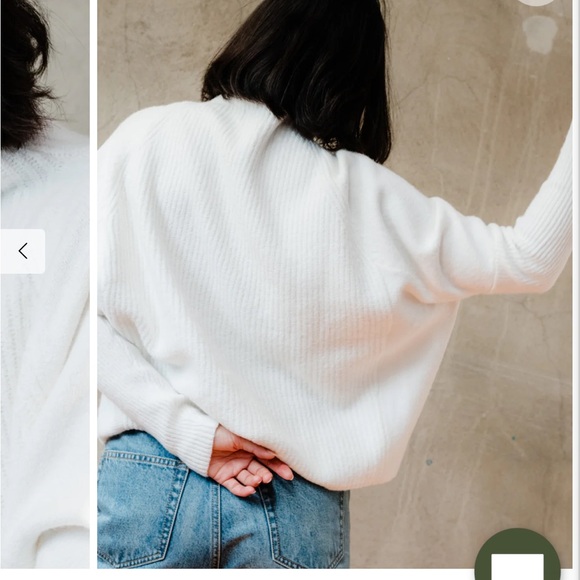 NWT ABLE Harriett Slouchy Sweater - Small - Almond - Picture 4 of 9